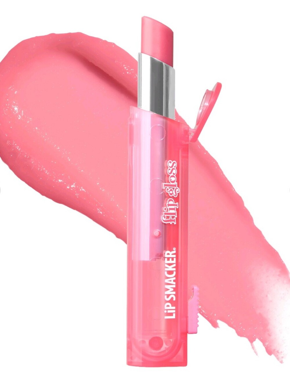 Lip Smacker Flip Gloss Pink Strawberry Scented NEW